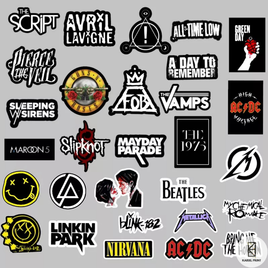 Custom Band Tour Stickers and Vintage Rock Band Stickers Guide