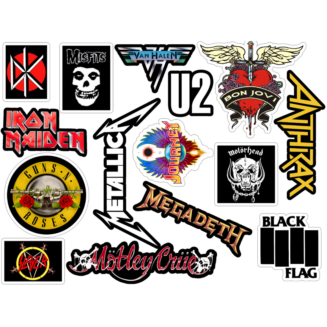 Custom Band Tour Stickers and Vintage Rock Band Stickers Guide