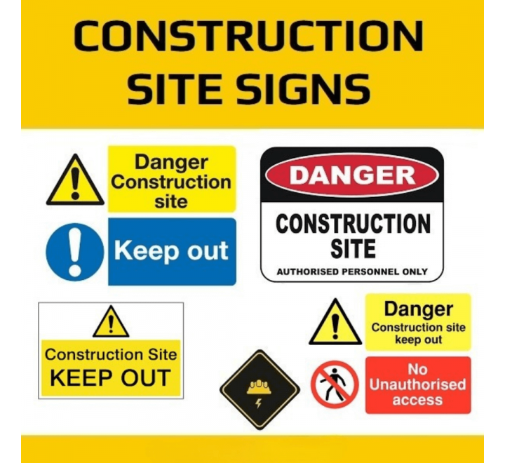Construction Safety Stickers - Gallery Image