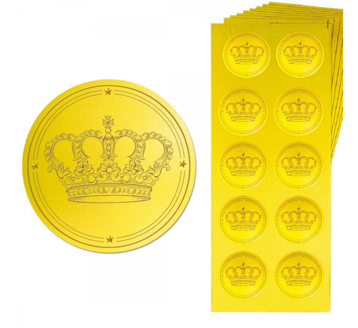 Crown Seal Stickers - Gallery Image