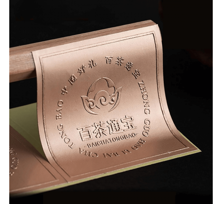 Embossed Square Stickers - Gallery Image
