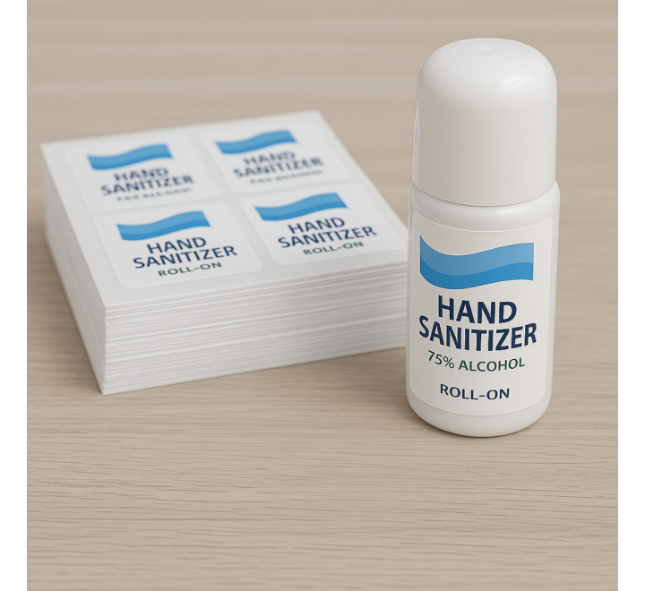 Hand Sanitizer Stickers - Gallery Image