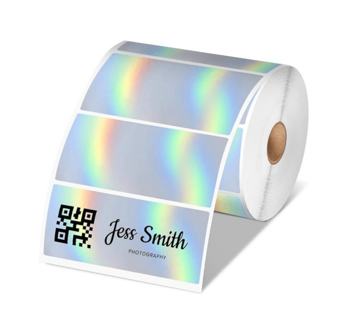 Metallic Rectangle Stickers - Gallery Image