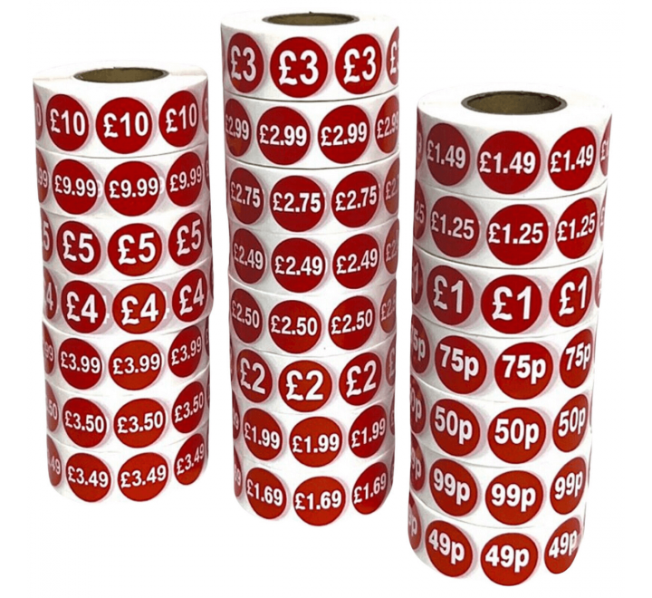 Retail Price Stickers - Gallery Image