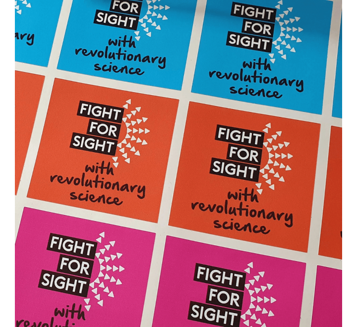 Satin Square Stickers - Gallery Image