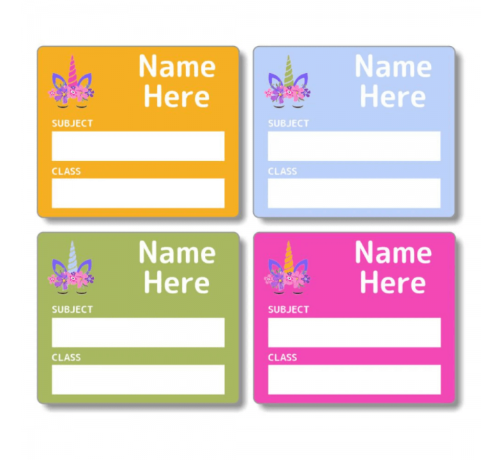 School Name Labels - Gallery Image