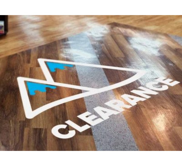 Square vinyl floor stickers