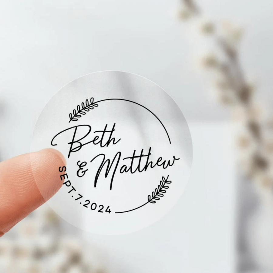 Clear Round Stickers