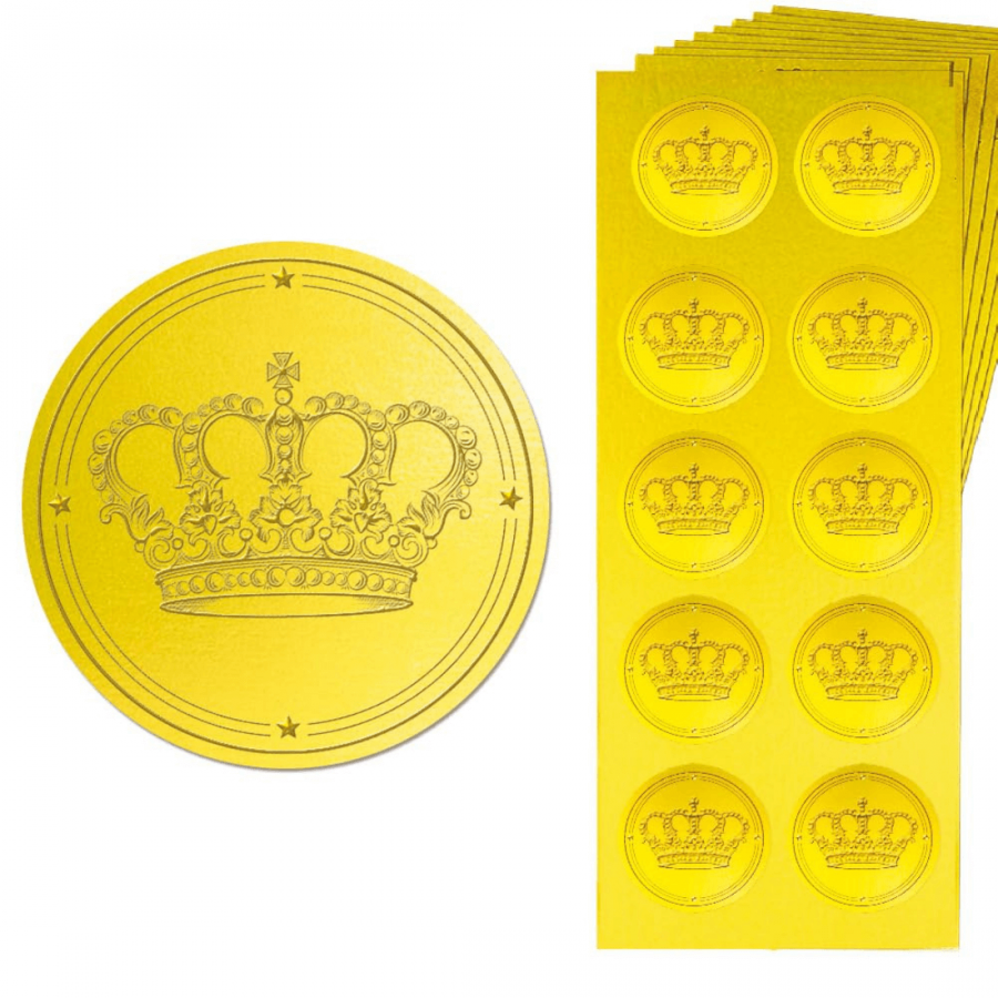 Crown Seal Stickers