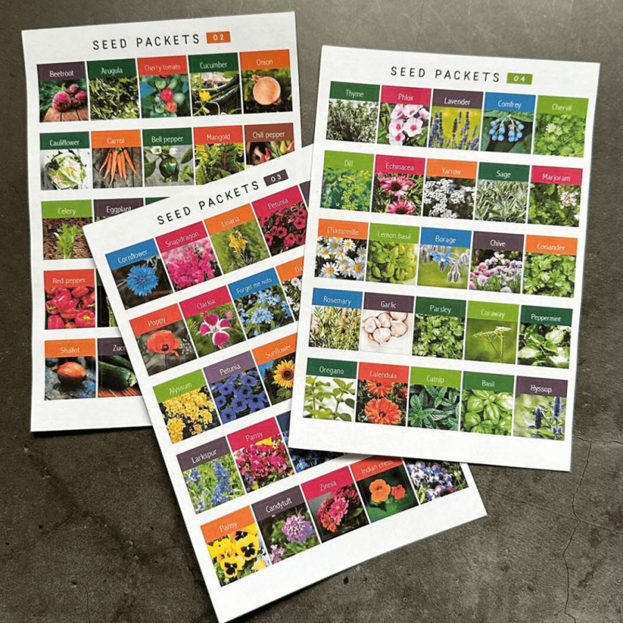 Seed Packet Stickers