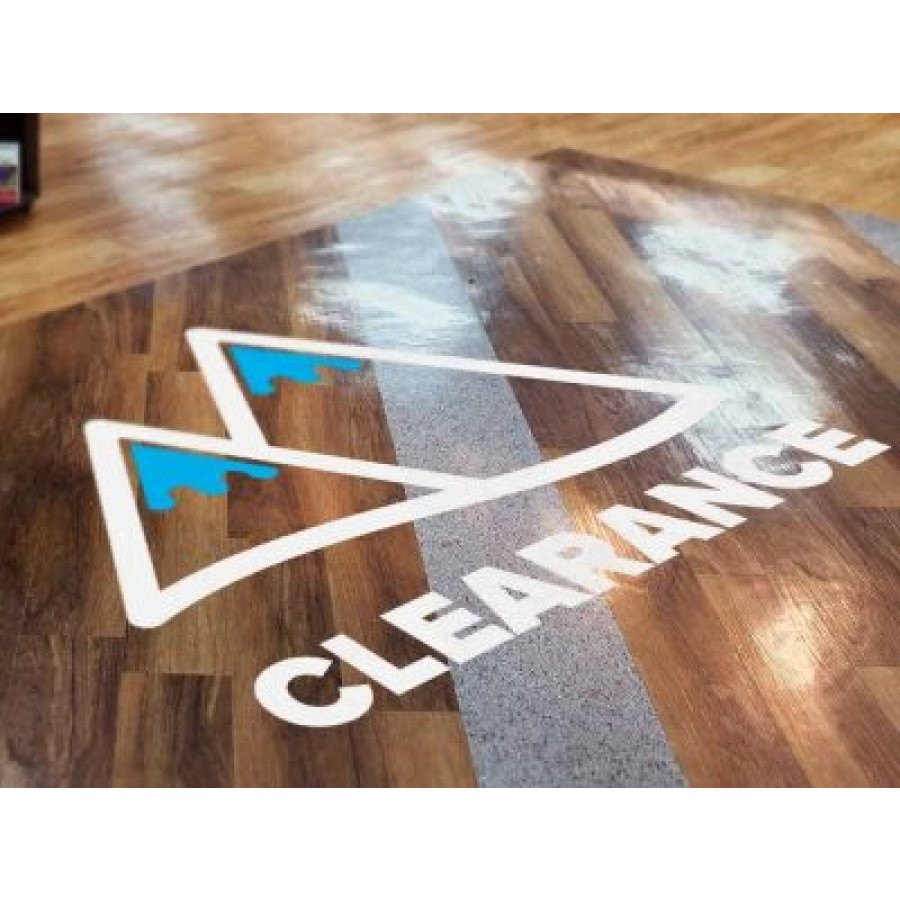 Square vinyl floor stickers