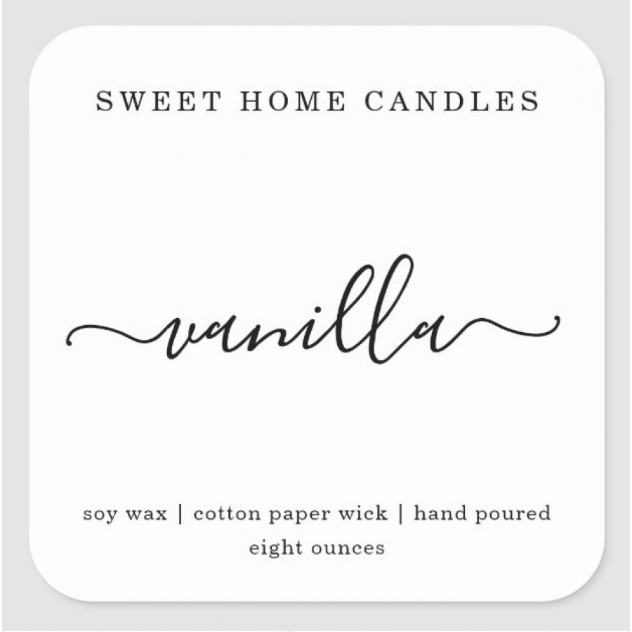 Square Candle Labels
