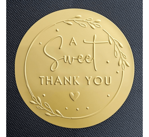 Embossed Round Stickers