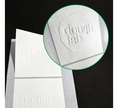 Embossed Square Stickers