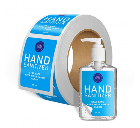 Hand Sanitizer Stickers