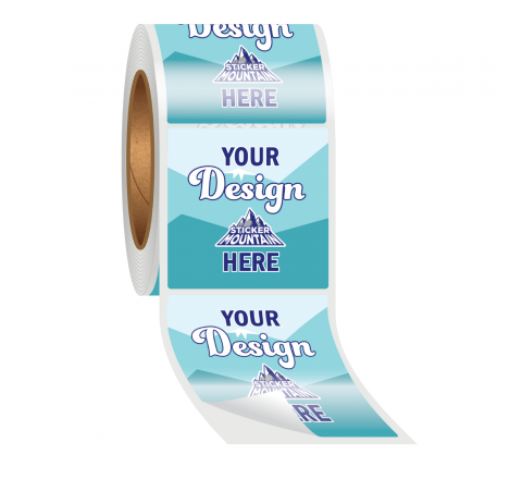 High-Gloss Square Stickers