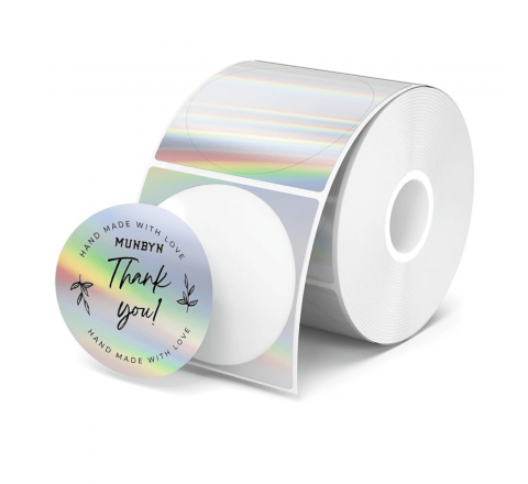 Metallic Round Stickers