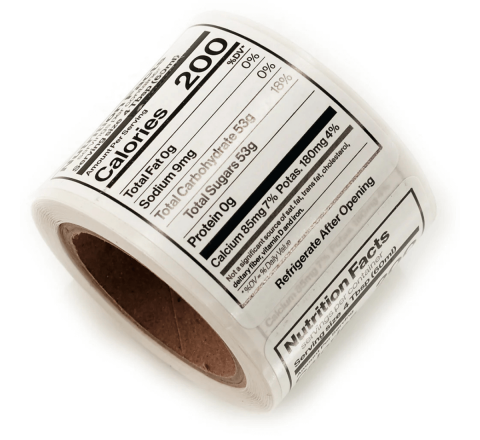 Nutrition Label Stickers