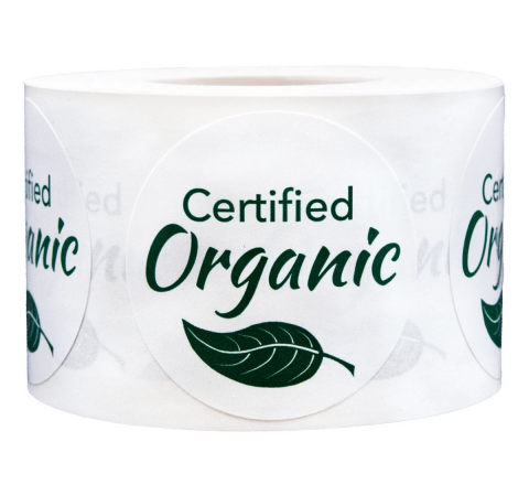 Organic Certification Stickers