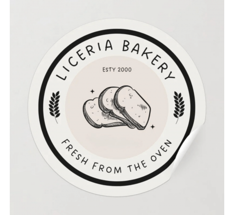 Oven-Safe Round Stickers