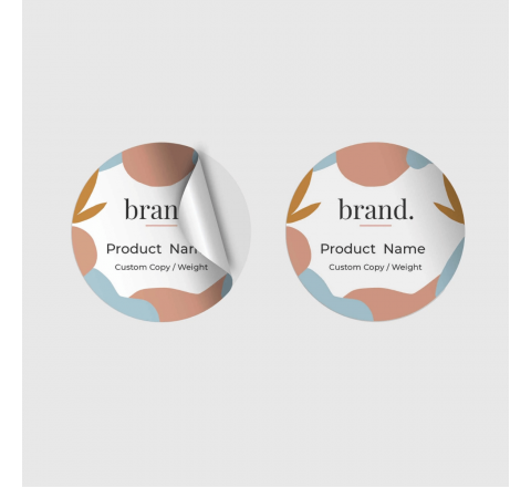 Satin Round Stickers