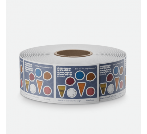 Satin Square Stickers