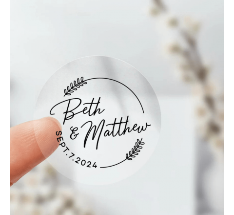 Clear Round Stickers