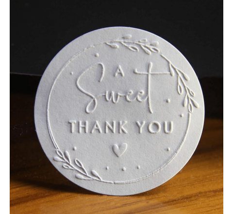 Embossed Round Stickers