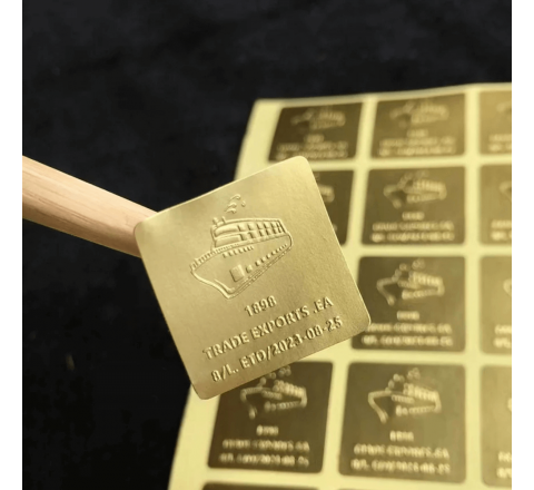 Embossed Square Stickers