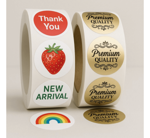 Freezer-Safe Round Stickers