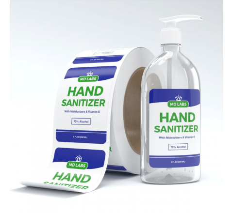 Hand Sanitizer Stickers