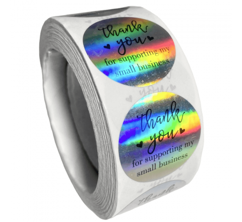 Metallic Round Stickers