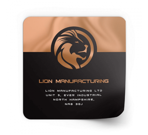 Metallic Square Stickers