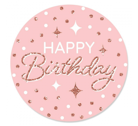 Satin Round Stickers