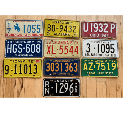 Vehicle Number Decals