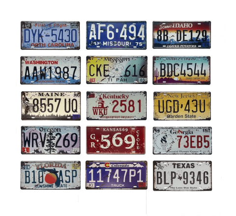 Vehicle Number Decals
