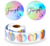 Metallic Round Stickers - Gallery Image